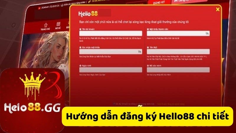 Hướng dẫn đăng ký Hello88 chi tiết